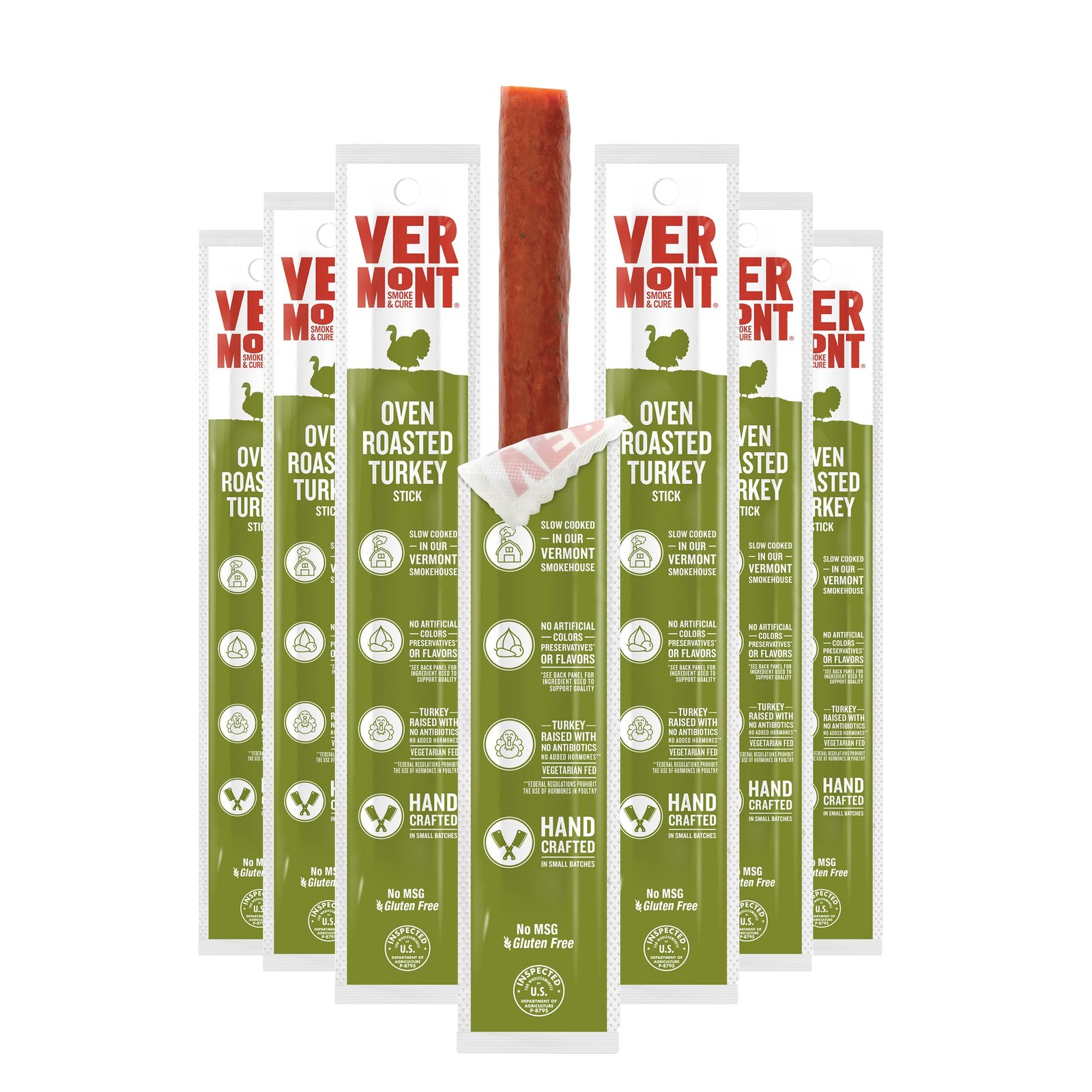 – Oven Roasted Seasoned Turkey Sticks – Portable Meat Snack for Adults & Kids…