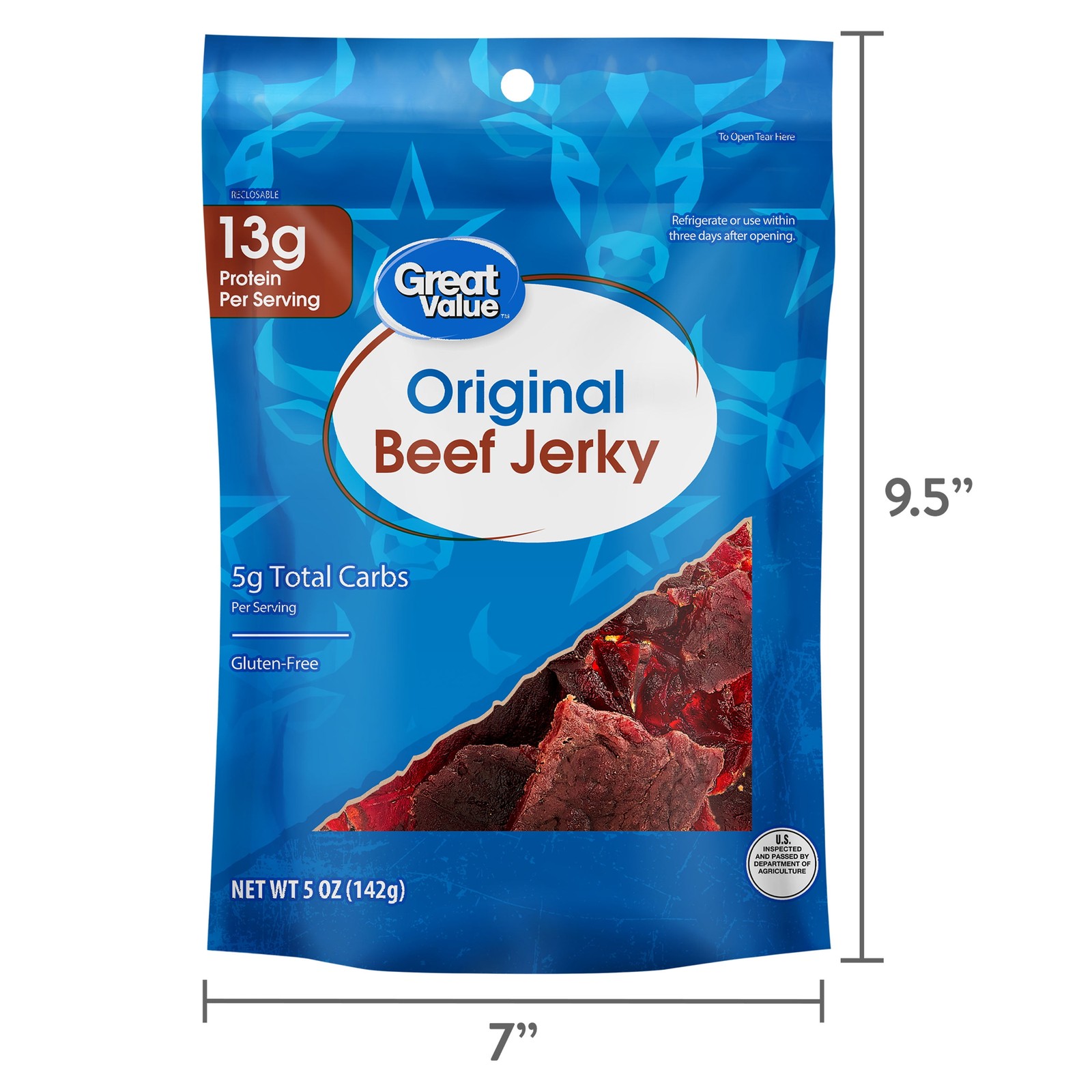 Great Value Original Beef Jerky, 5 oz