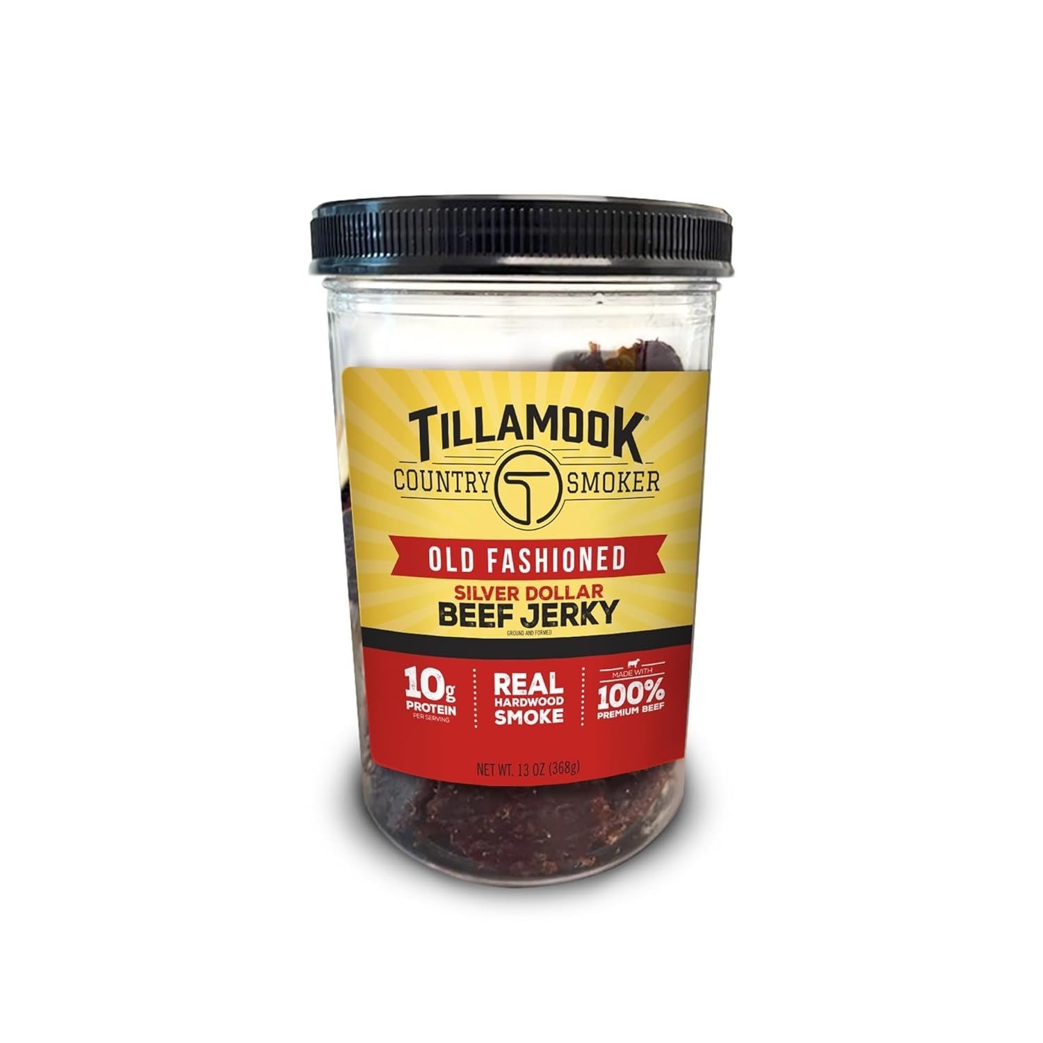 Resealable 13 Oz Silver Dollar Beef Jerky – Gluten-Free & Hardwood Smoked