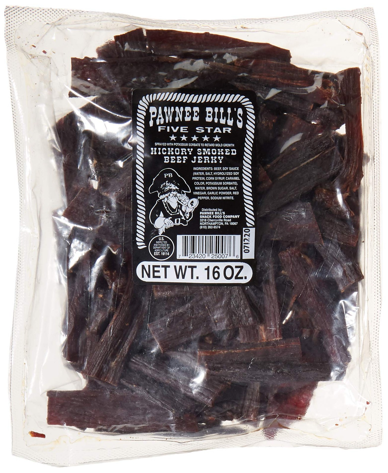 Pawnee Bill Beef Jerky 16 oz