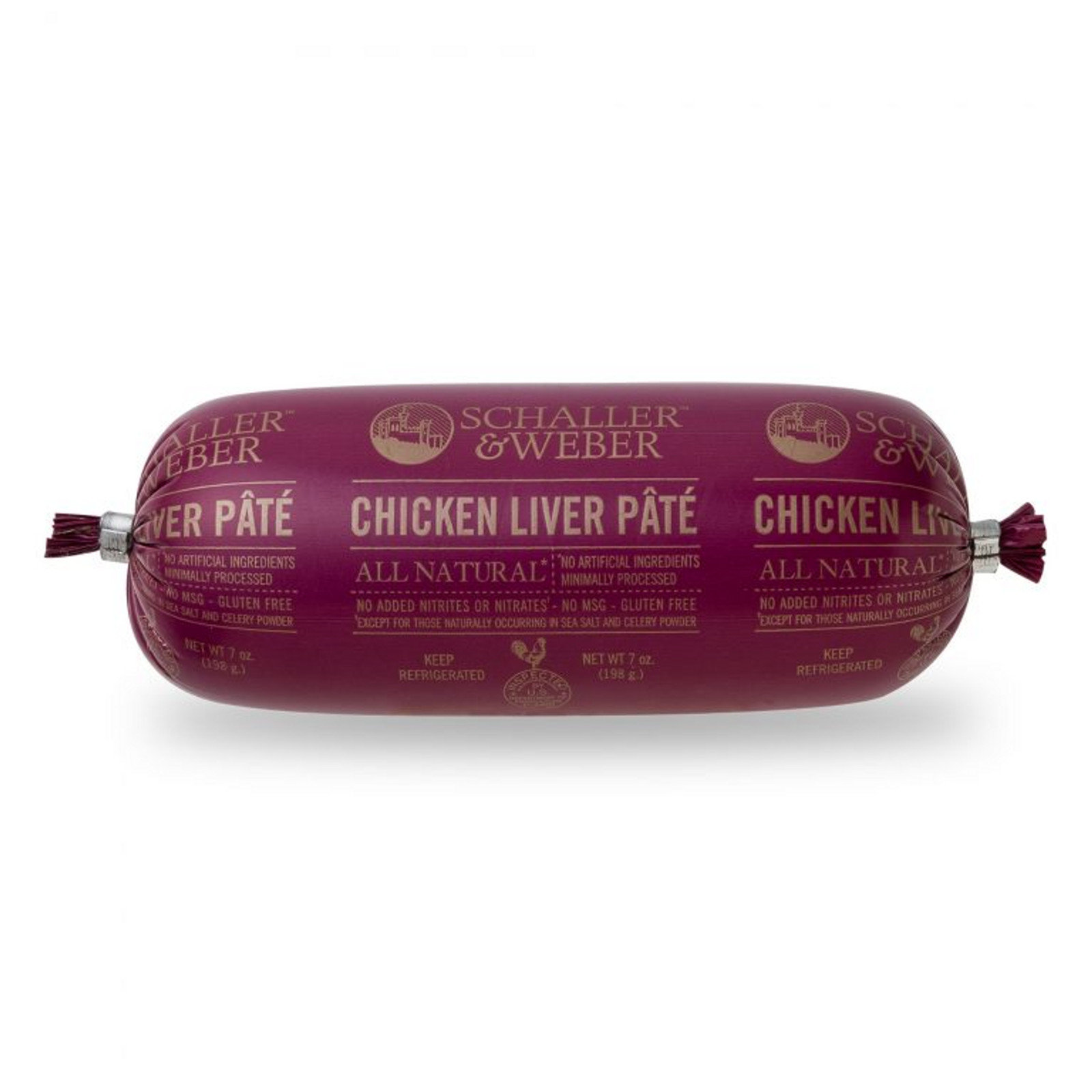 Schaller & Weber Chicken Liver Pate 4 x 7oz Pack of 4.
