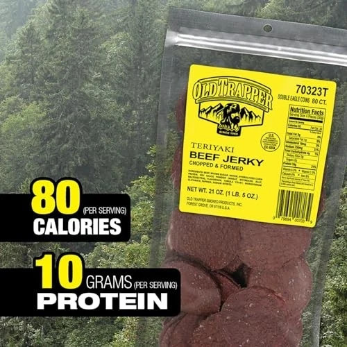 Old Trapper Double Eagle Beef Jerky, Teriyaki Assorted Flavor Names , Sizes