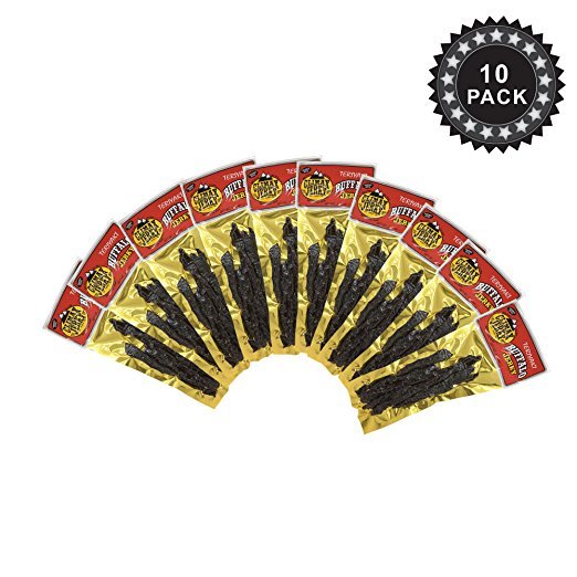 Climax BEST Premium Natural 1.75 OZ. Teriyaki Buffalo Jerky – 10 Pack