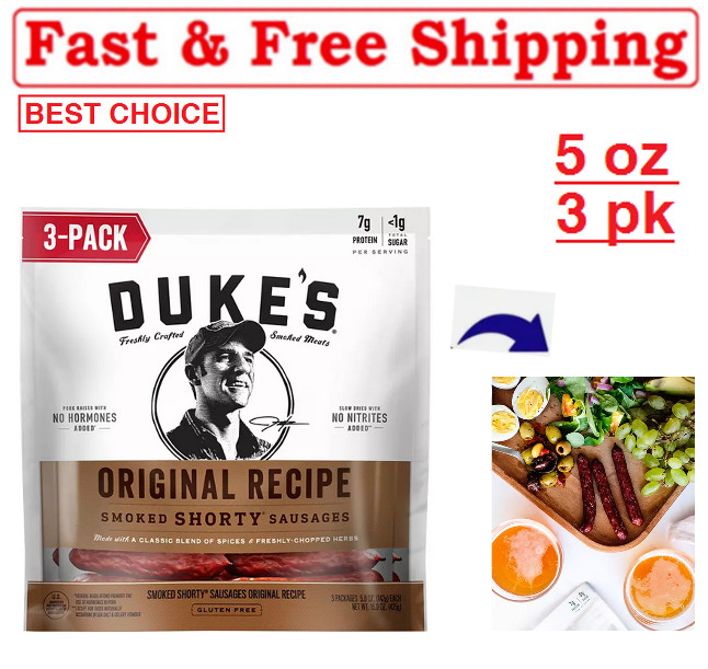 Duke’s Original Recipe Smoked Shorty Sausages (5 oz., 3 pk.).Best Price