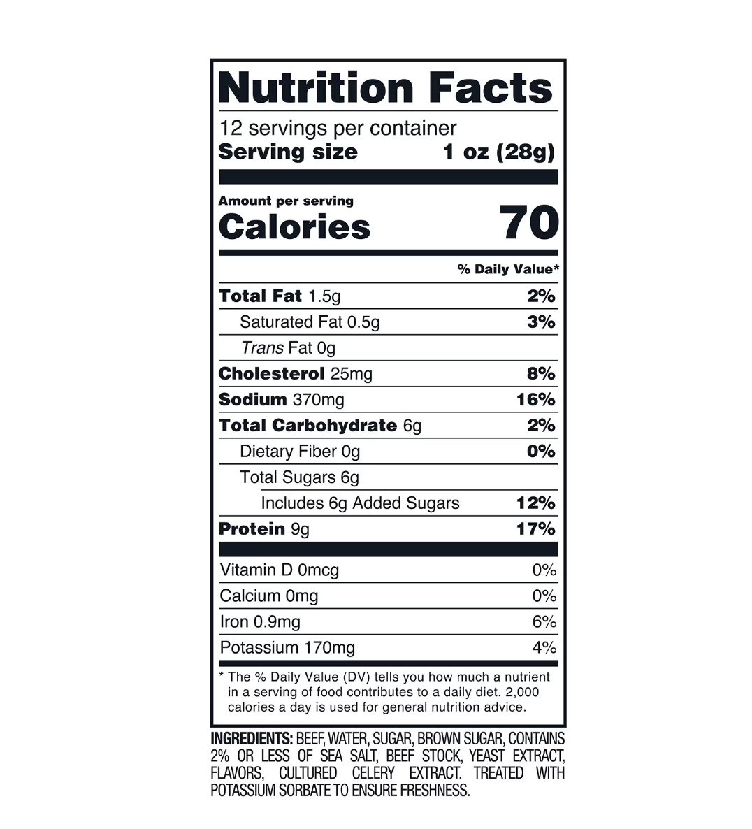 Member’s Mark Beef Steak Strips, Original Thick Cut, 12 oz, Gluten Free
