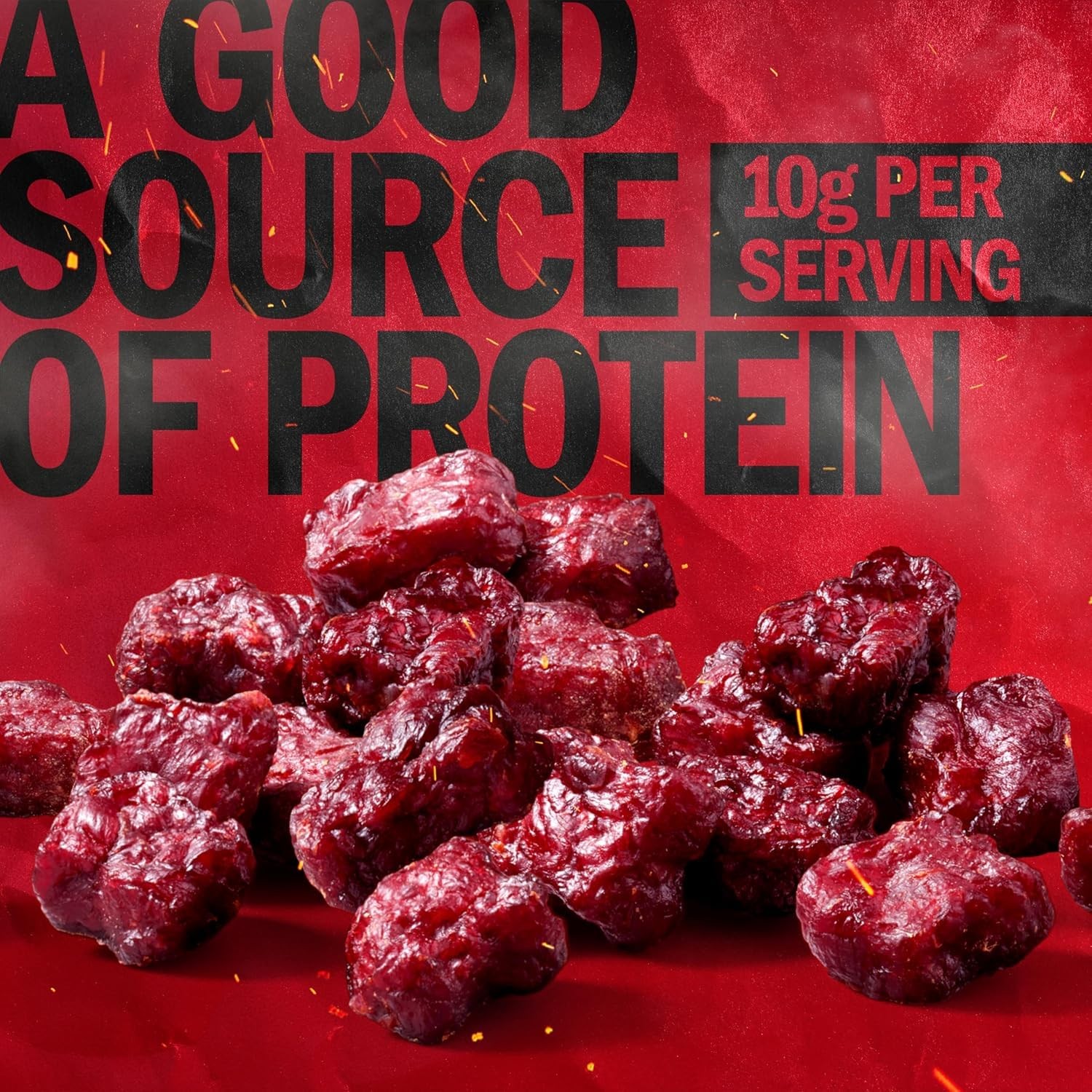Teriyaki Beef Tender Bites – 8 oz Bag – Ready to Eat Real Meat Protein Snacks…
