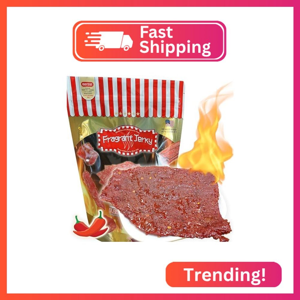Singapore Street Food, Fire-Grilled Beef Jerky (Sweet Spicy Flavor 4oz) *Fresh G