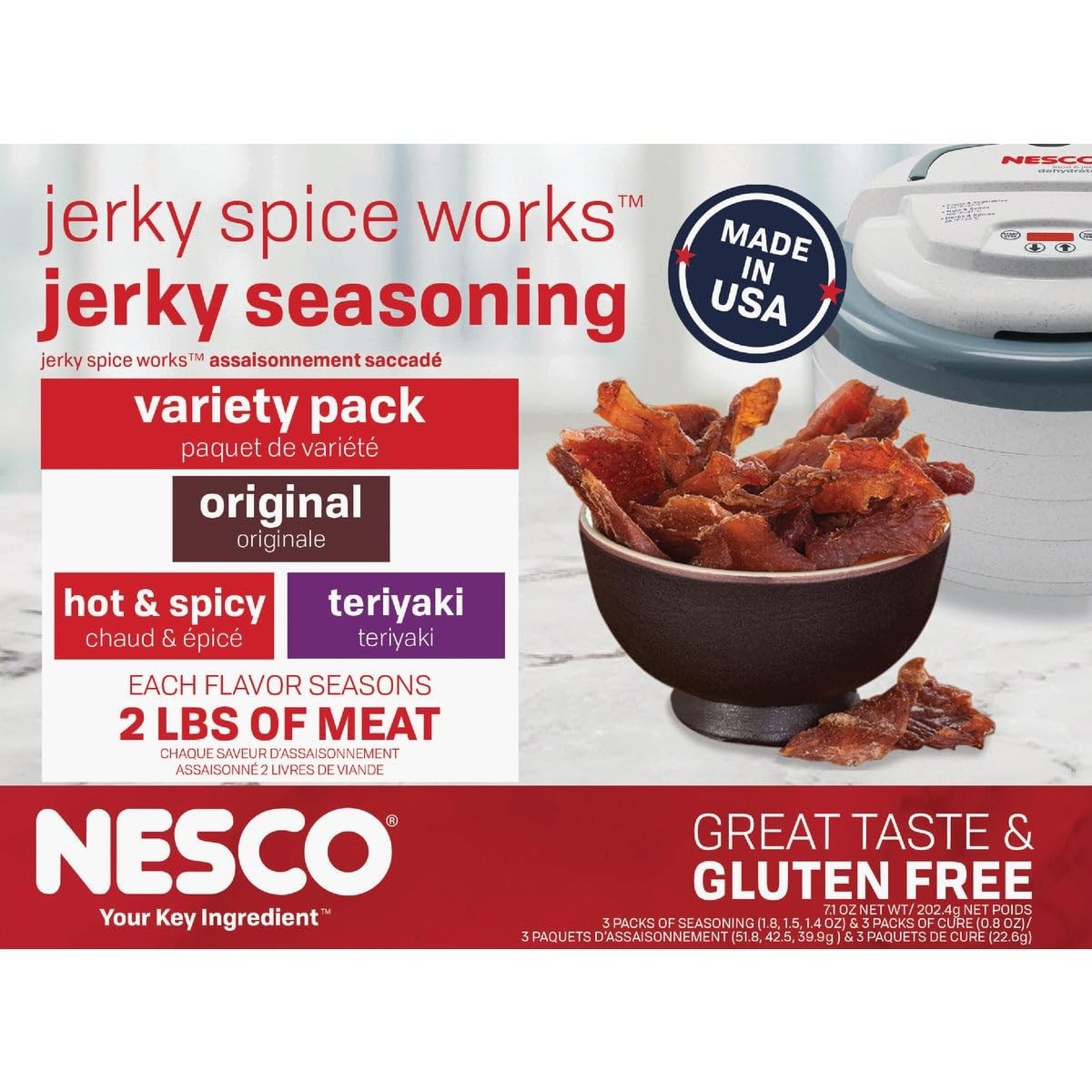 Jerky Spice Variety Pack – 6 Pieces, 3 Flavor Assortment for Homemade Snacks