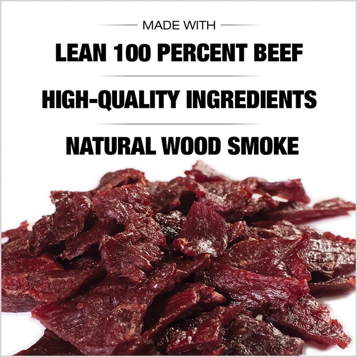(2 pack) Naturally Smoked Original Old Fashioned Beef Jerky 10oz Resealable Bag