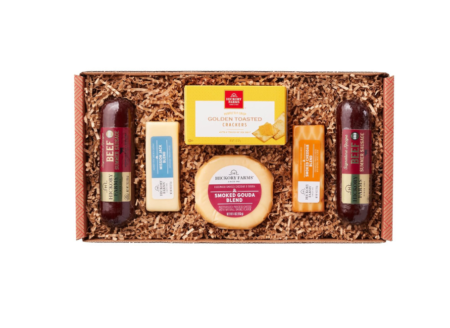 Signature Beef Summer Sausage & Cheese Gift Basket (Medium) – Food Gift Box
