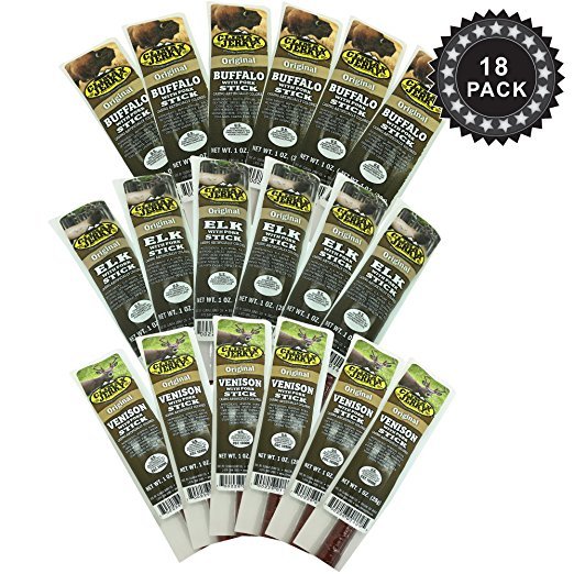 Climax Original Delicious BEST Exotic 1 Oz. Sampler with Pork Sticks – 18 Pack