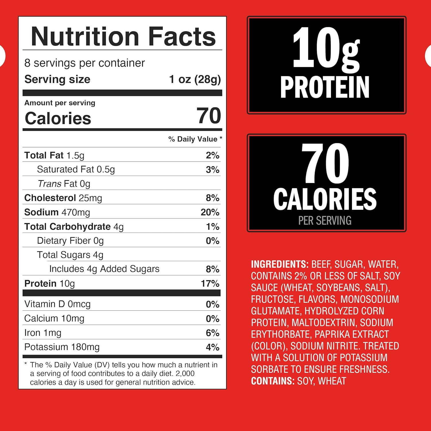 Beef Tender Bites, Teriyaki, Half Pounder Bag – Flavorful Meat Protein Snacks fo