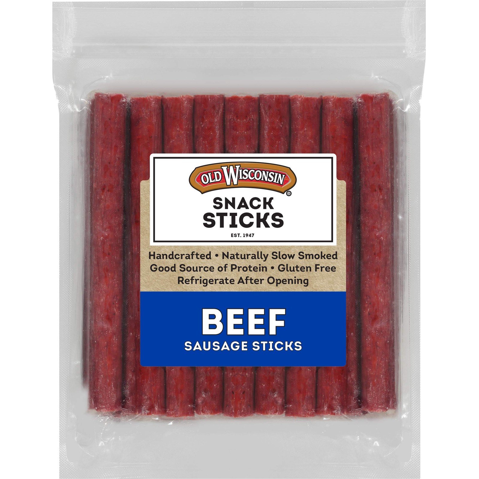 Old Wisconsin Beef Sausage Snack Sticks, Naturally 26 Ounce (Pack of 1)