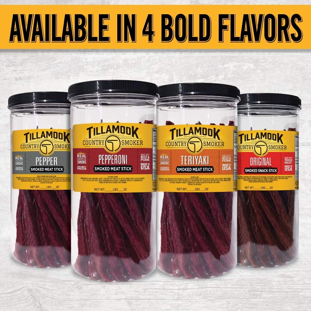 Hardwood Smoked Sausages Pepper 15.2 Ounce Jar 20 Count Protein Snack Pack