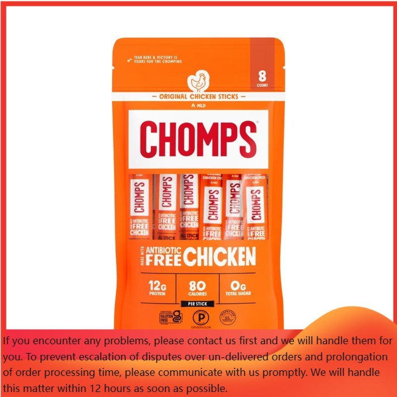 Chomps Snack Sticks Original Chicken Meat Sticks – 9.2oz/8ct