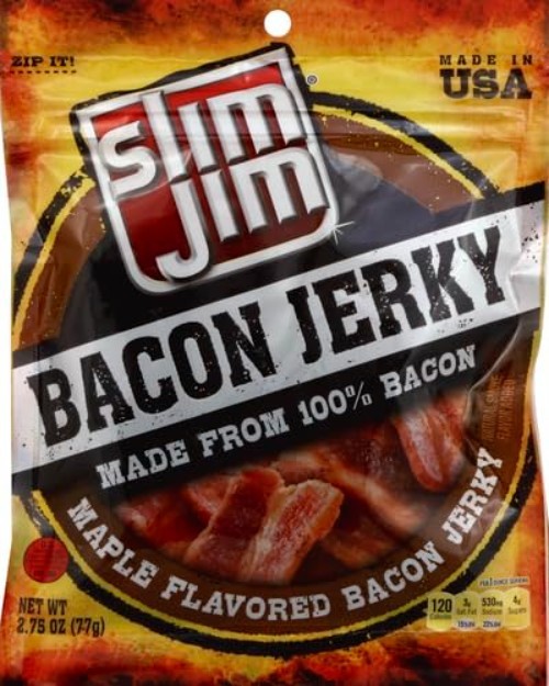 Savor 11g Protein Maple Bacon Jerky – Convenient Travel Snack, 2.75 OZ