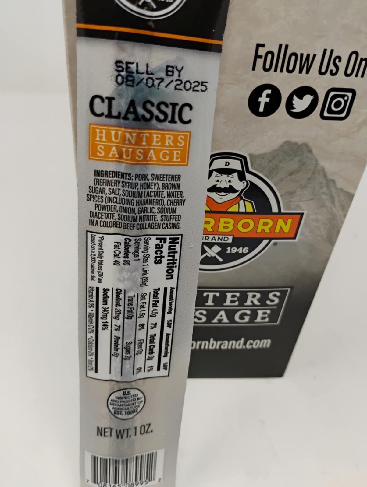 Dearborn Brand – Classic Hunter Sweet Habanero Sausage 24 – 1 oz.