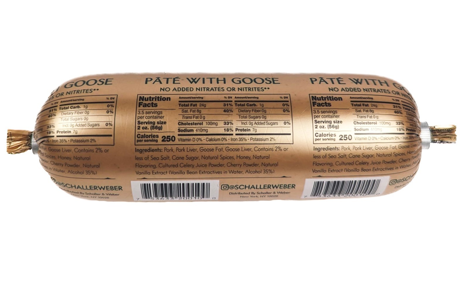 Schaller & Weber Pate with Goose 7oz (Pack of 6)