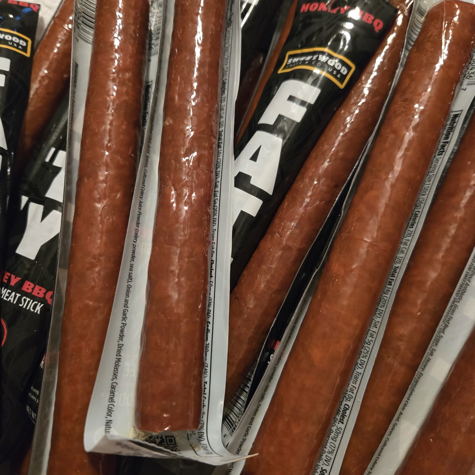 20 FATTY 2 oz. Honey BBQ Smoked Beef Sticks Exp. 10/26