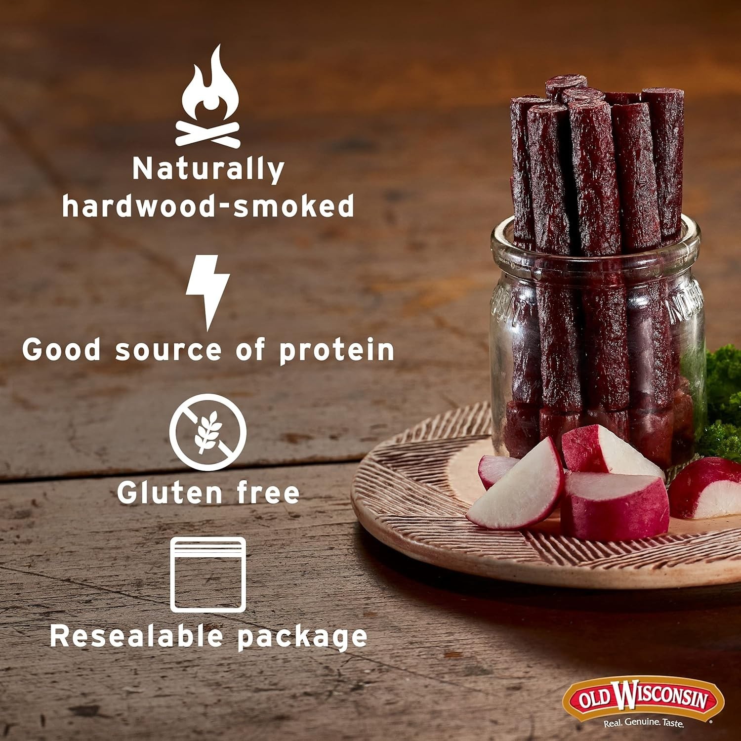 Turkey Sausage Snack Sticks, Naturally Smoked, Ready to Eat, High Protein, Lo…