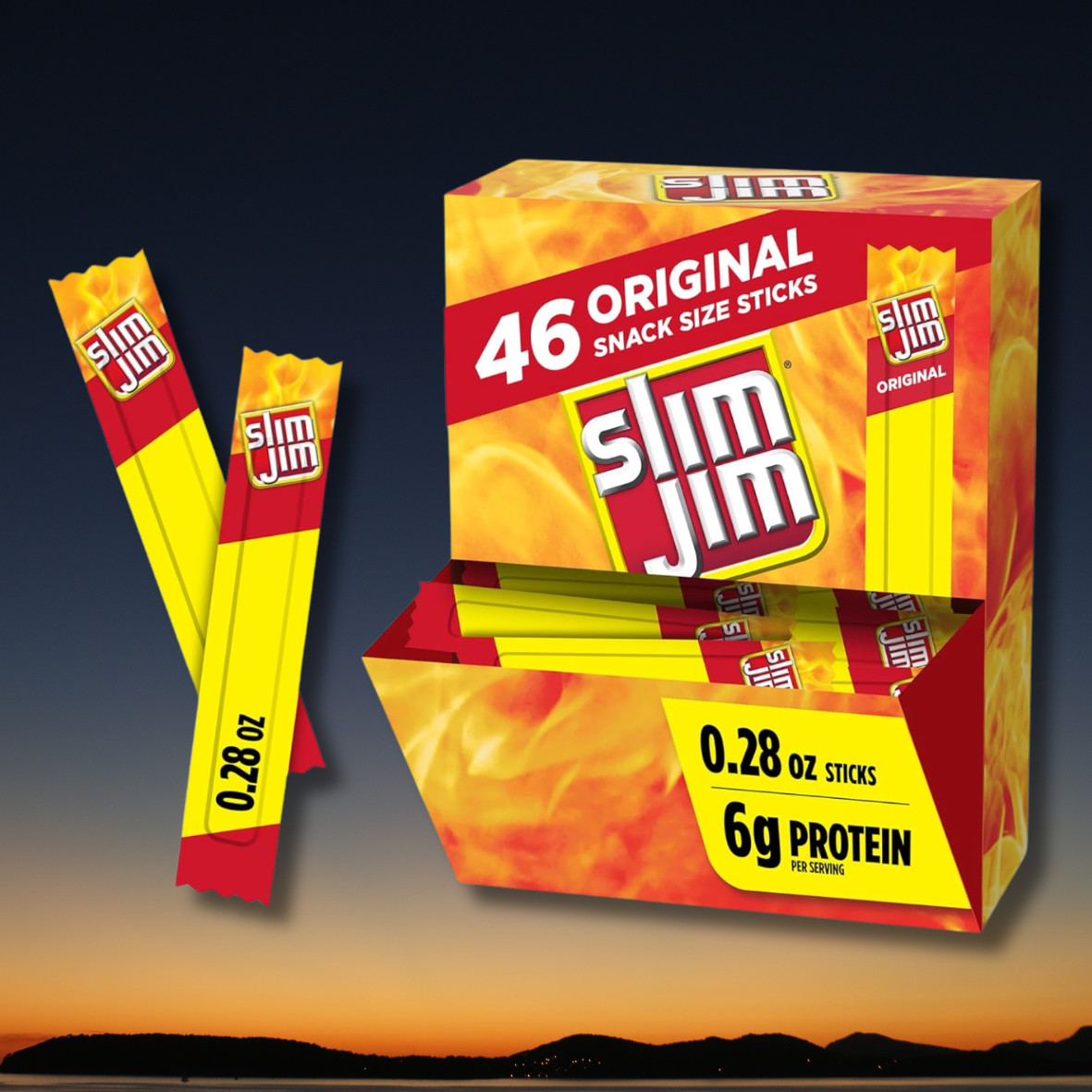 Smoked Snack Sticks with Beef, Pork & Chicken – Pack of 46