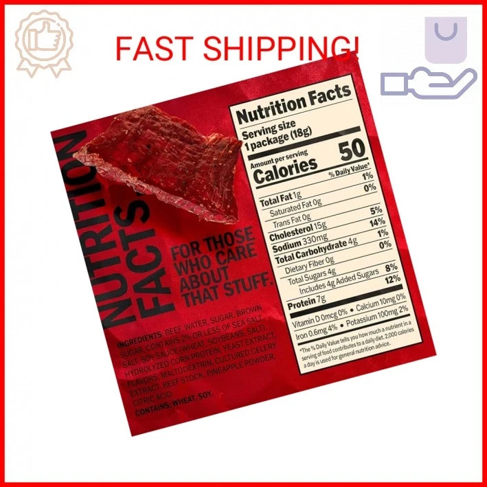 Jack Link’s Beef Jerky, Original, Multipack Bags – 0.625 oz (Pack of 5)