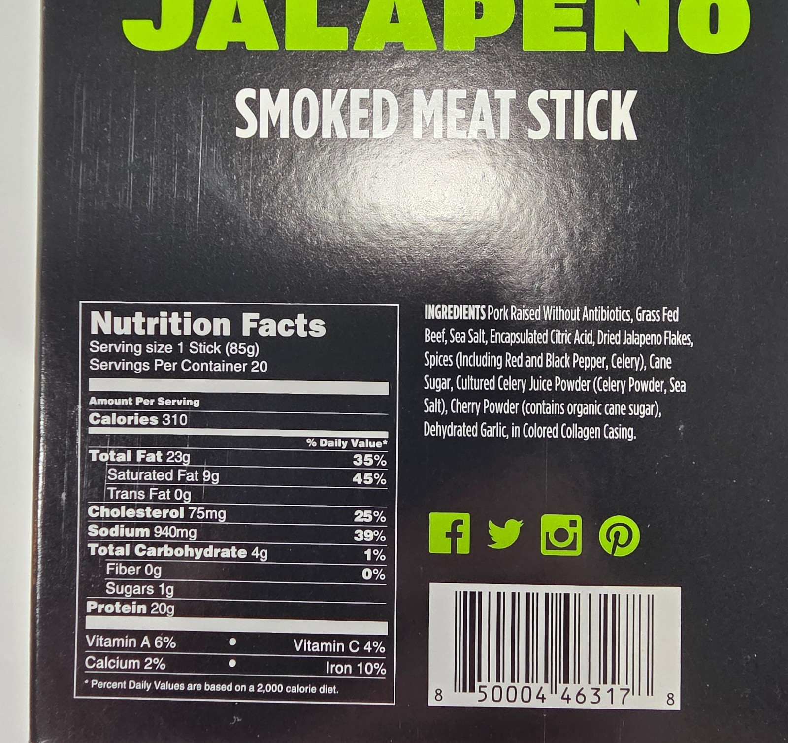 4 Sweetwood Fatty 3.0 Jalapeno Smoked Meat Sticks 20ct BOX (80ct) NEW, EXPIRED