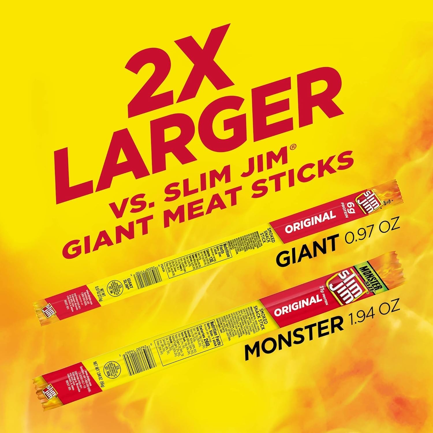 Individually Wrapped Meat Sticks, Flavor, 18ct$
