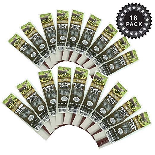 Climax Original Delicious BEST Exotic 1 Oz. Venison with Pork Sticks – 18 Pack