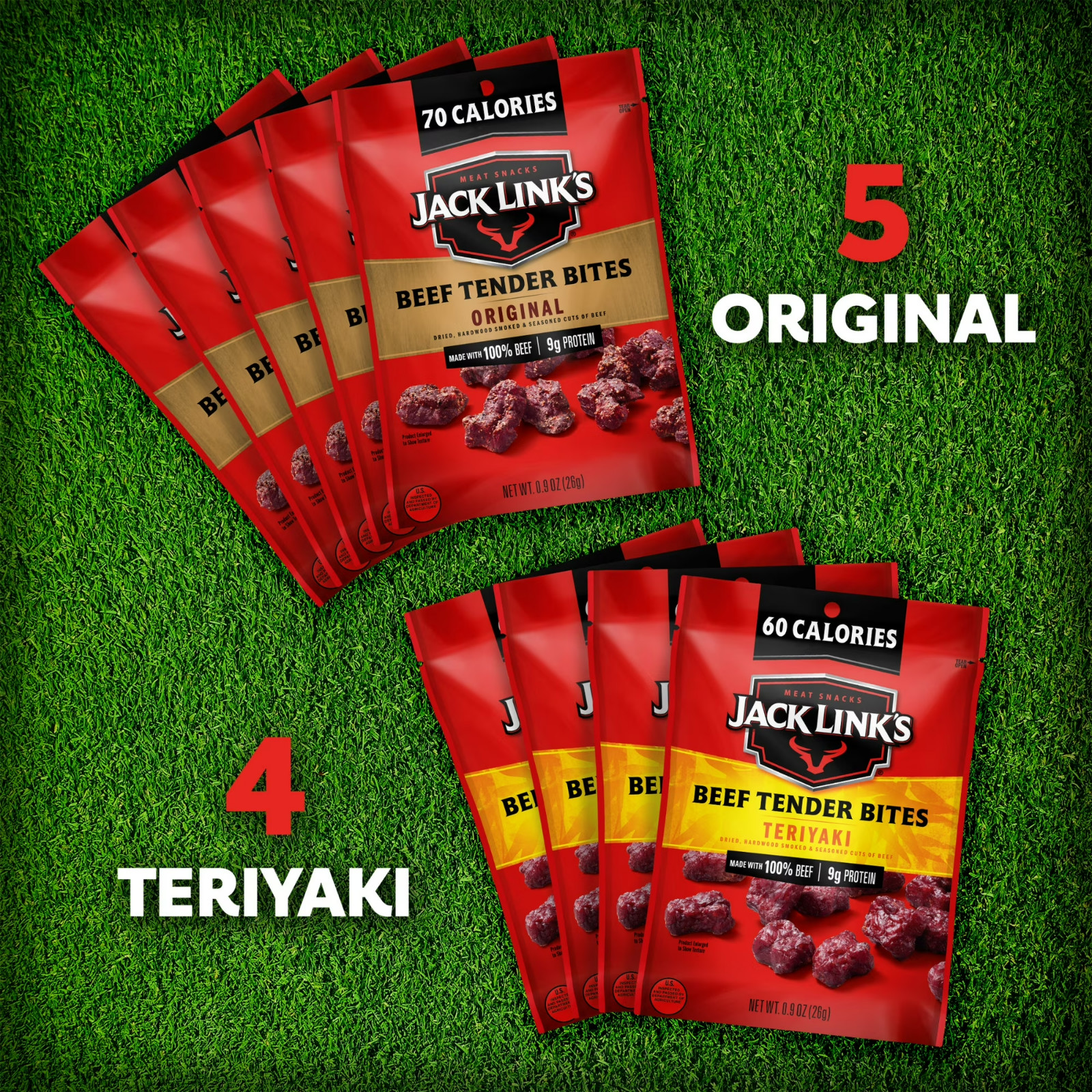 (2 pack) Jack Link’s Original and Teriyaki Beef Tender Bites