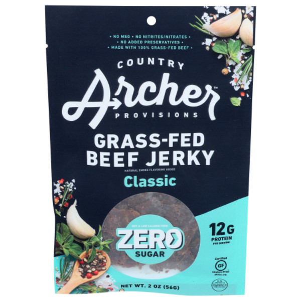 Country Archer Classic Zero Sugar Grass-Fed Beef Jerky