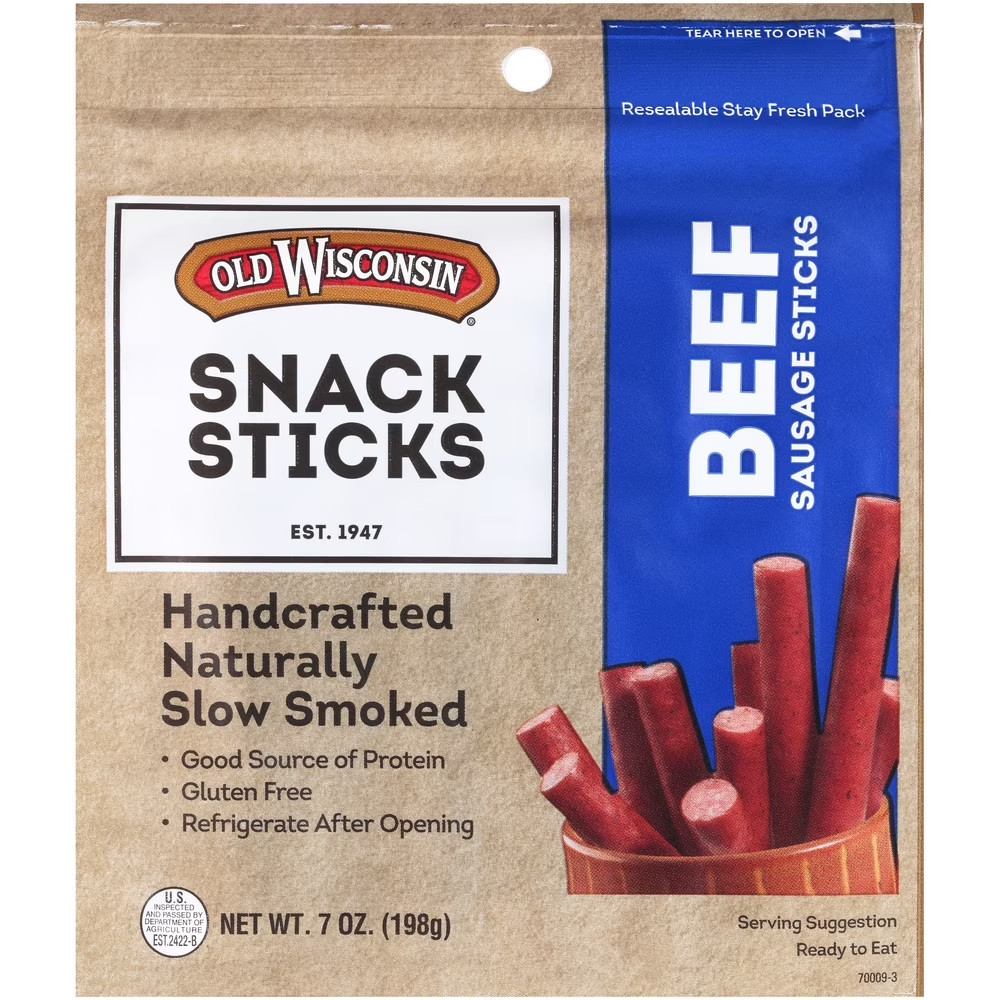 Old Wisconsin Beef Snack Sticks, 7 oz