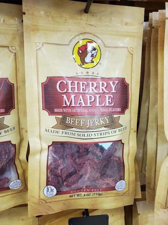 Buc-ee’s Beef Jerky – Cherry Maple Flavor 4oz. Bag