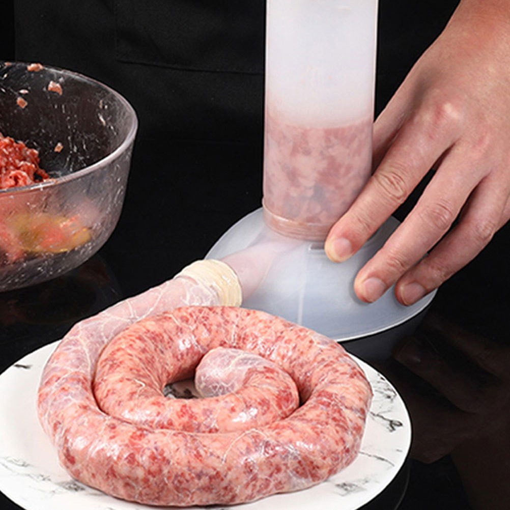 Set of Reusable Homemade Sausage Casings Collagen Material for Meat Storage Use
