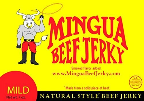 Mingua Beef Jerky Mild, 7 oz [4-Bags]