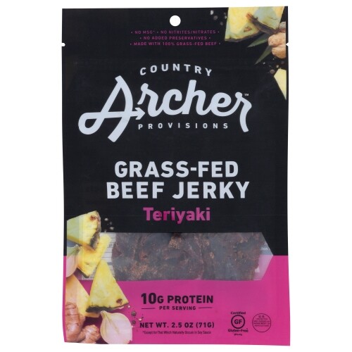 Jerky Beef Teriyaki 2.5 Oz(Case Of 12) By Country Archer