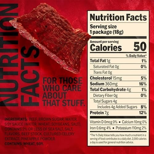 Jack Link’s Teriyaki Beef Jerky Multipack – (5 Pack) 0.625 oz Bags – Ready to Ea