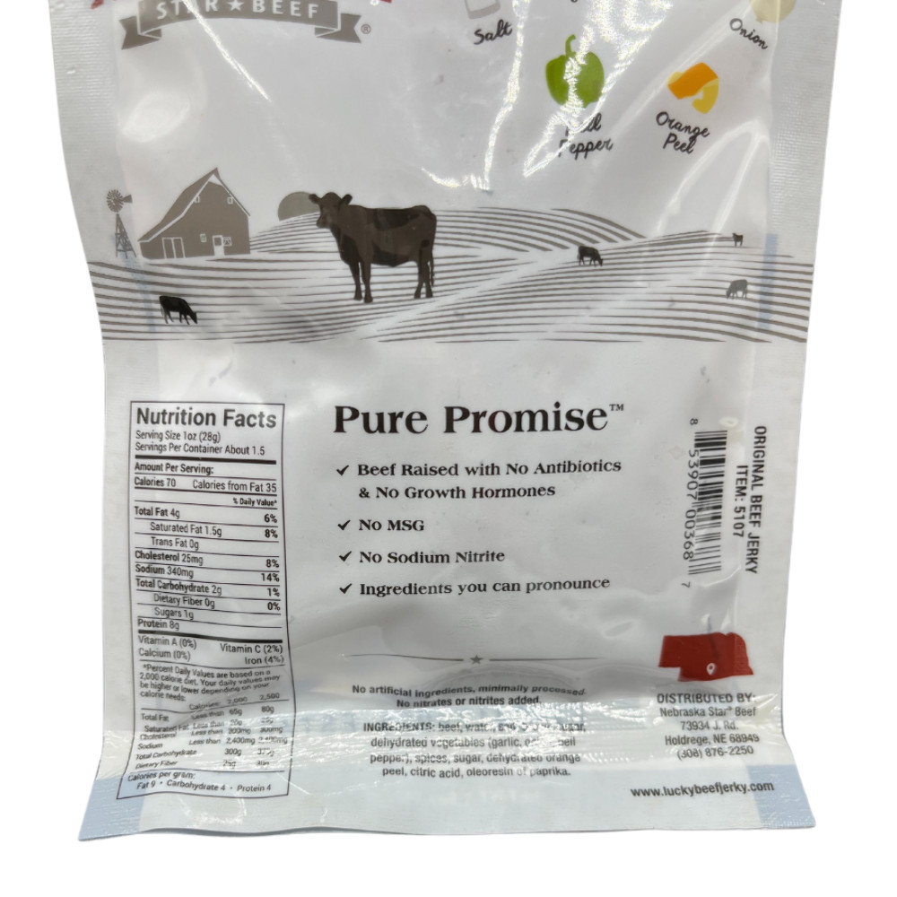 Original Beef Jerky | Pack of 24 | 1.5 oz | Nebraska Star Beef