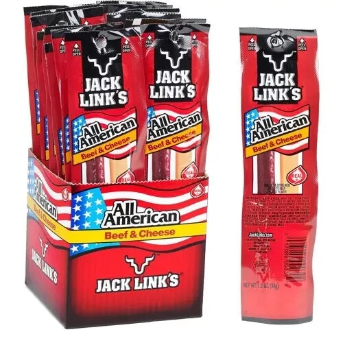 2 PACK – Jack Link’s Original Beef & Cheese Combo Pack, 1.2 oz – (16 Each)