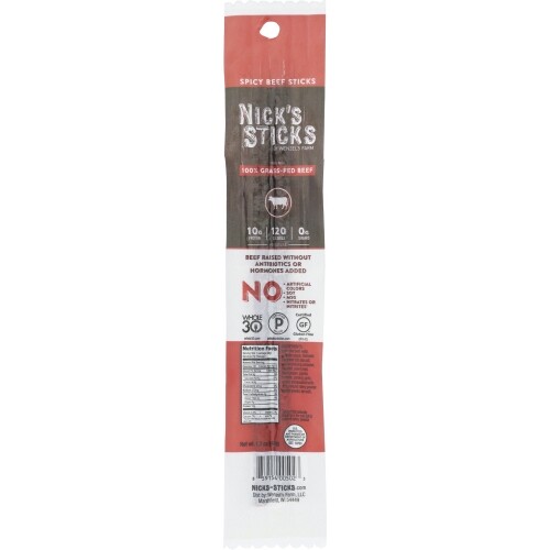 Snack Beef Stx Spcy Grass 1.7 Oz(Case Of 25) By Nicks Sticks