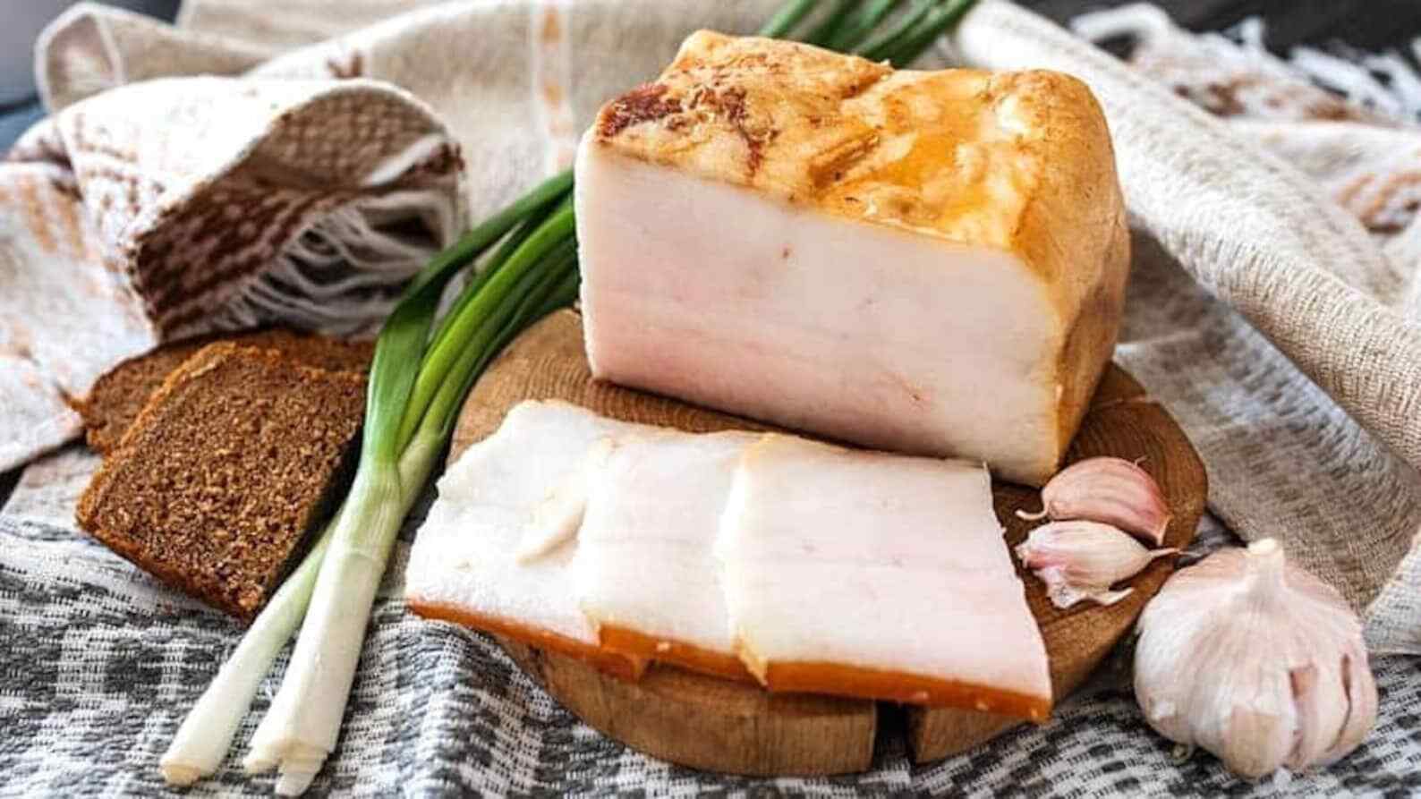 BELARUSSIAN BRAND SALO SMOKED PORK BACK FAT $17/lb !! US SELLER !!