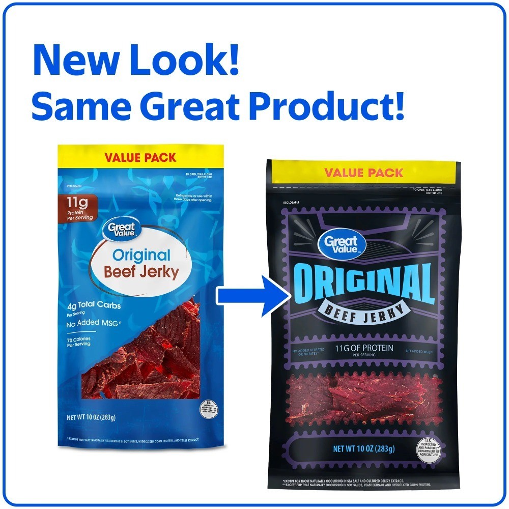 Premium Beef Jerky Value Pack, 2 Bags, 10 oz Total, All Natural, High Protein