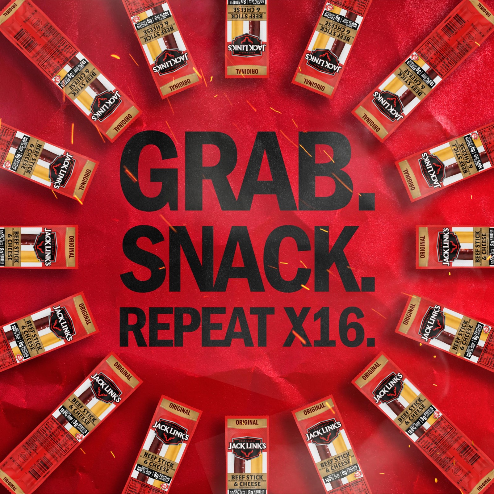 Original Beef & Cheese Combo, Classic Snack Pack, Made with 100% Beef and Rea…
