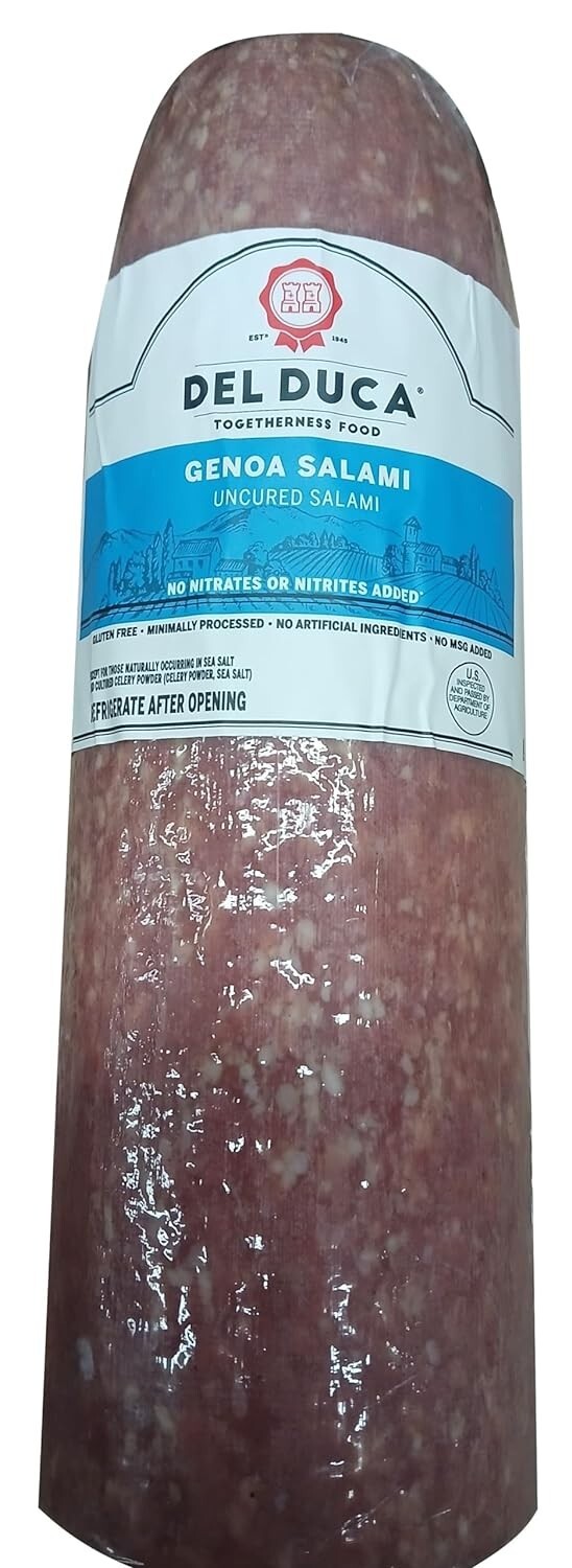 Italian Style Genoa Salami Chunk 3.5Lbs – 4Lbs Average Weight