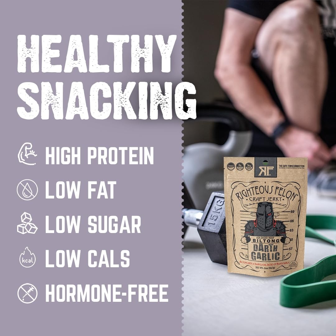 Righteous Felon Air Dried Biltong Beef Snack | KETO and PALEO | Gluten Free +…