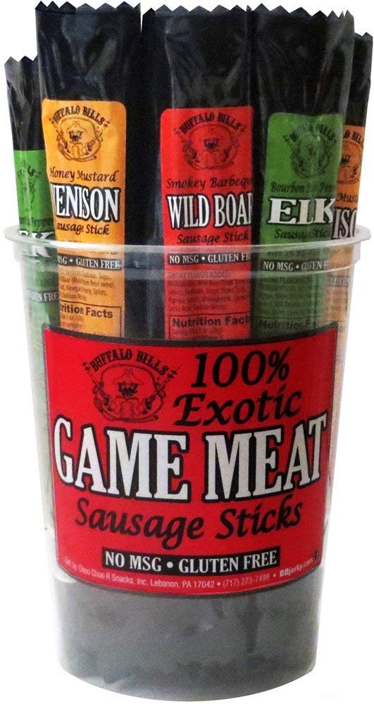 Buffalo Bills Exotic Game Meat Sausage Sticks mixed 1oz sticks – elk venison …