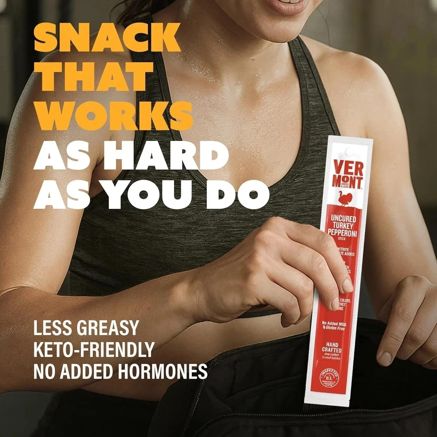 Vermont Smoke & Cure – Turkey Uncured Pepperoni Meat Sticks – Protein Snacks