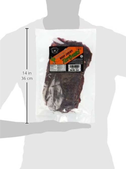 18oz Teriyaki Western Cut Big Slab Beef Jerky 15 beef jerky slabs per bag