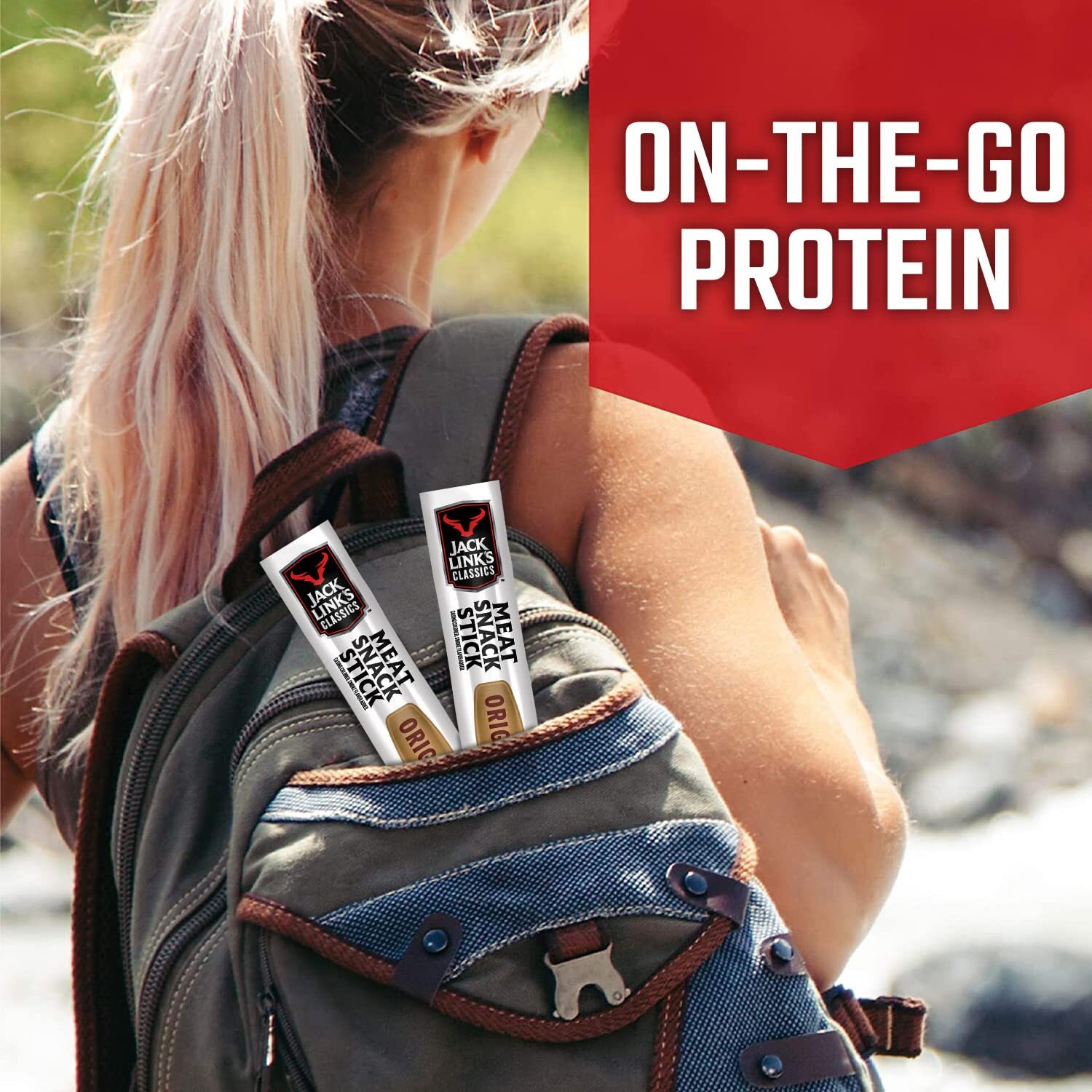 Jack Link’s Original Beef Sticks 0.8 Oz Pack of 20 Protein Snacks