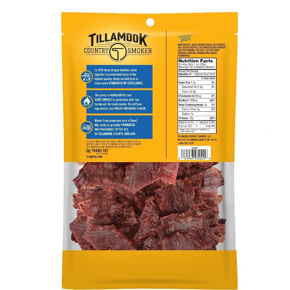 Sea Salt & Pepper Beef Jerky 2 Pack 8 oz Bags
